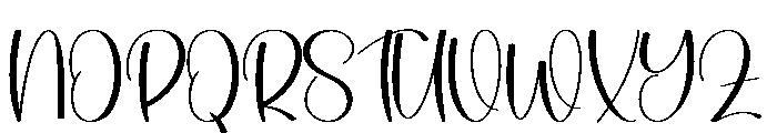 Night Winterday Font UPPERCASE