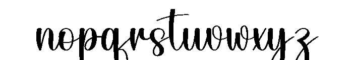 Night Winterday Font LOWERCASE