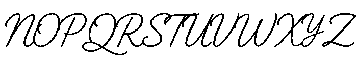 NightRomance Font UPPERCASE