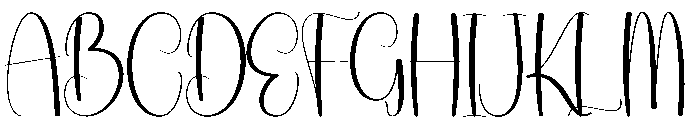Nightdays Font UPPERCASE