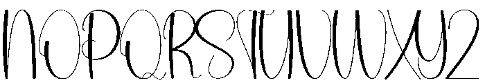 Nightdays Font UPPERCASE