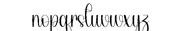 Nightdays Font LOWERCASE