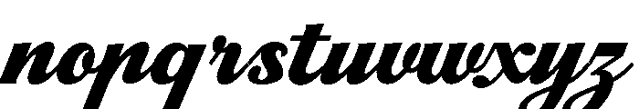 Nighters Club Regular Font LOWERCASE