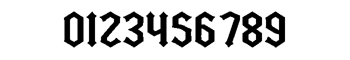 Nightforge Gothic Font OTHER CHARS