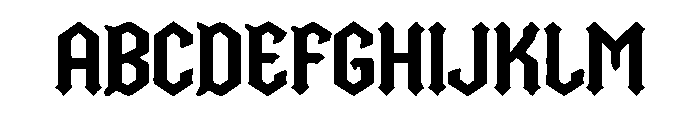 Nightforge Gothic Font UPPERCASE