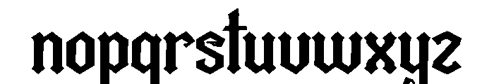 Nightforge Gothic Font LOWERCASE