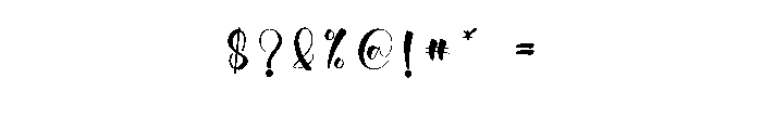 Nightfully Font OTHER CHARS