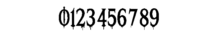 Nightmare Bloodline Font OTHER CHARS