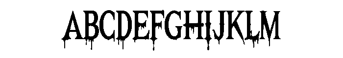 Nightmare Bloodline Font UPPERCASE