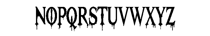Nightmare Bloodline Font UPPERCASE