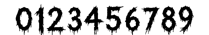 Nightmare Drip Font OTHER CHARS