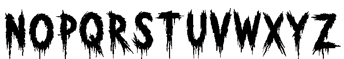 Nightmare Drip Font UPPERCASE