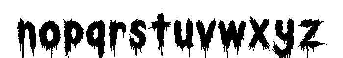 Nightmare Drip Font LOWERCASE