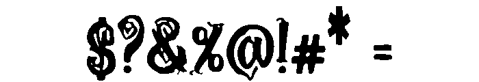 Nightmare_Swirl Font OTHER CHARS