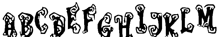Nightmare_Swirl Font UPPERCASE