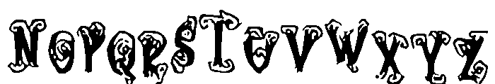 Nightmare_Swirl Font UPPERCASE