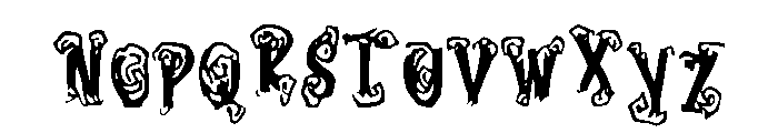 Nightmare_Swirl Font LOWERCASE