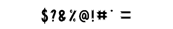 Nights Haunted Font OTHER CHARS
