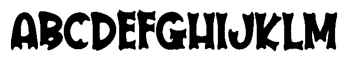 Nights Font UPPERCASE