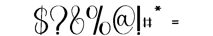 Nighty Perfect Font OTHER CHARS