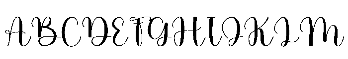Nighty Perfect Font UPPERCASE