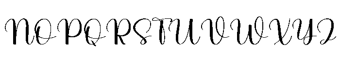 Nighty Perfect Font UPPERCASE