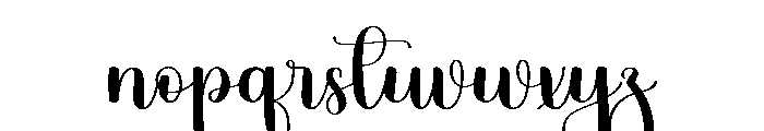 Nighty Perfect Font LOWERCASE