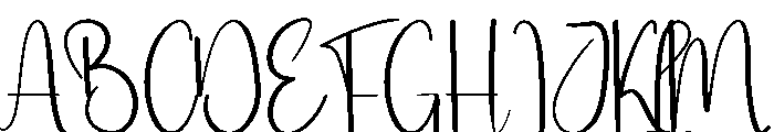 Nigth Christmas Font UPPERCASE