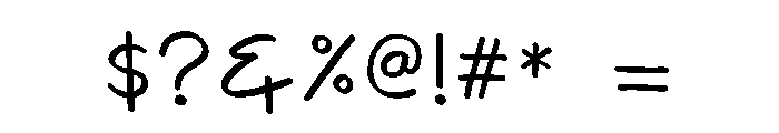 Nika Marker Font OTHER CHARS