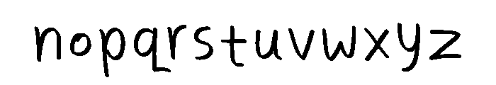 Nika Marker Font LOWERCASE