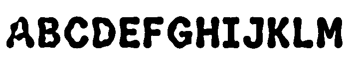 Nikita Regular Font UPPERCASE