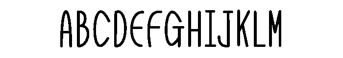 Nildabel Font UPPERCASE