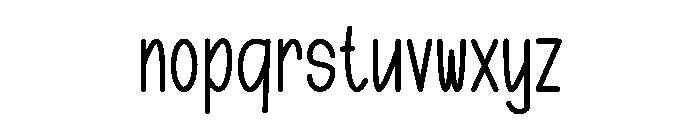 Nildabel Font LOWERCASE