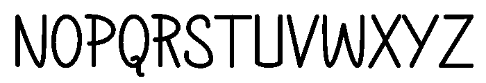 Nildavil Font UPPERCASE