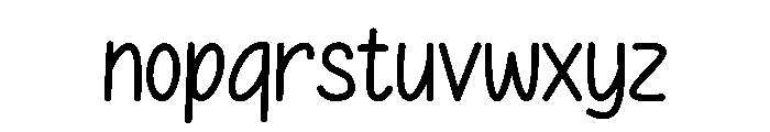 Nildavil Font LOWERCASE