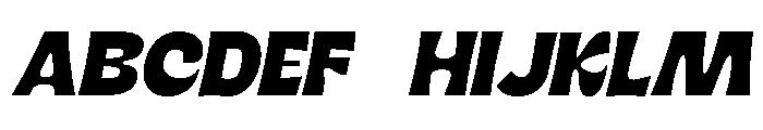 Nimbu Bold Slanted Font UPPERCASE