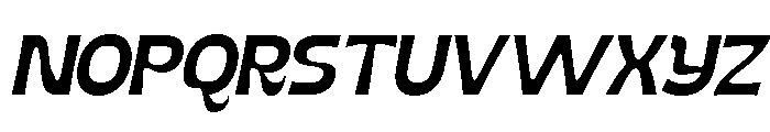 Nimbu Medium Slanted Font UPPERCASE