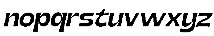 Nimbu Medium Slanted Font LOWERCASE