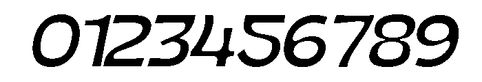 Nimbu Regular Slanted Font OTHER CHARS
