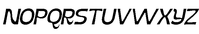 Nimbu Regular Slanted Font UPPERCASE