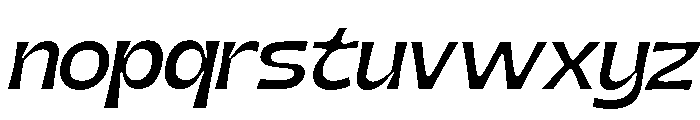 Nimbu Regular Slanted Font LOWERCASE