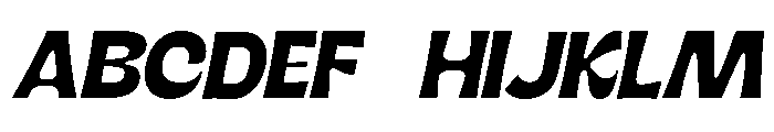 Nimbu Semi Bold Slanted Font UPPERCASE