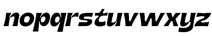 Nimbu Semi Bold Slanted Font LOWERCASE