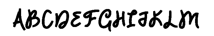 Nimella Script Regular Font UPPERCASE