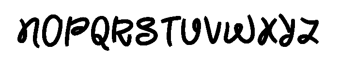 Nimella Script Regular Font UPPERCASE