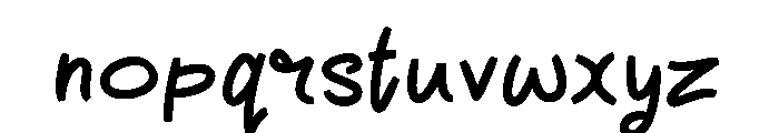 Nimella Script Regular Font LOWERCASE