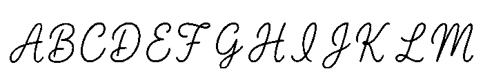 Nina Regular Font UPPERCASE