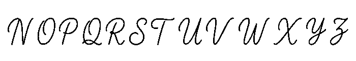 Nina Regular Font UPPERCASE