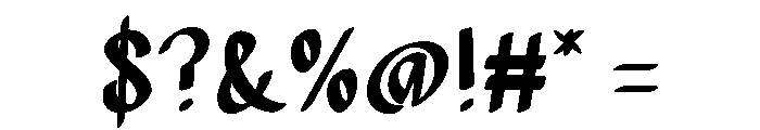 Ninedlon Font OTHER CHARS