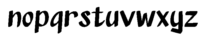 Ninedlon Font LOWERCASE